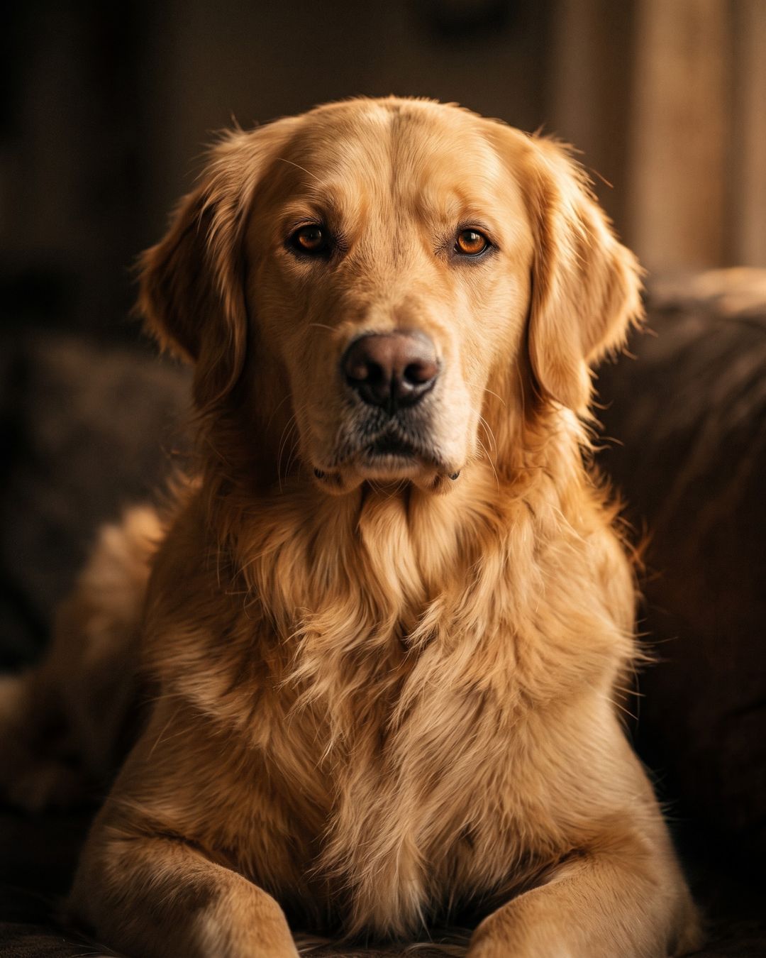 Retrato de golden retriever